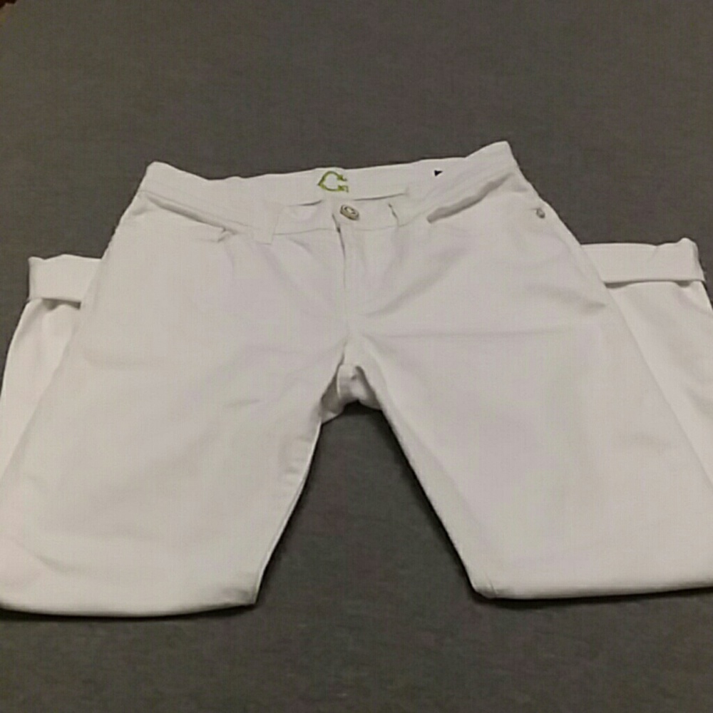 🌷C. Wonder White Jeans Skinny Crop 27W